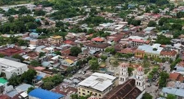 Vista aérea del municipio de Guamo, Tolima