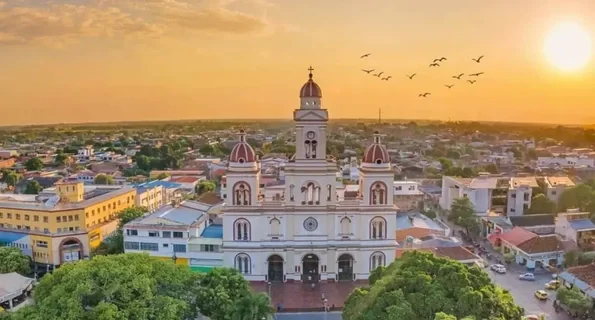 Vista aérea del municipio de Espinal, Tolima