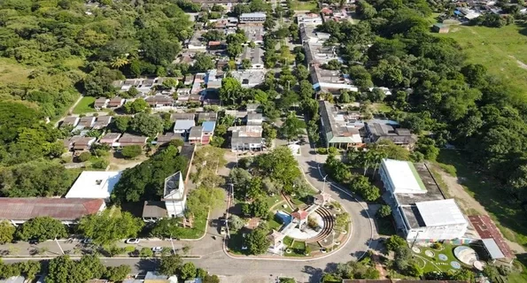 Vista aérea del municipio de Lérida, Tolima