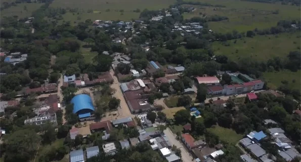 Vista aérea del municipio de Doima, Tolima